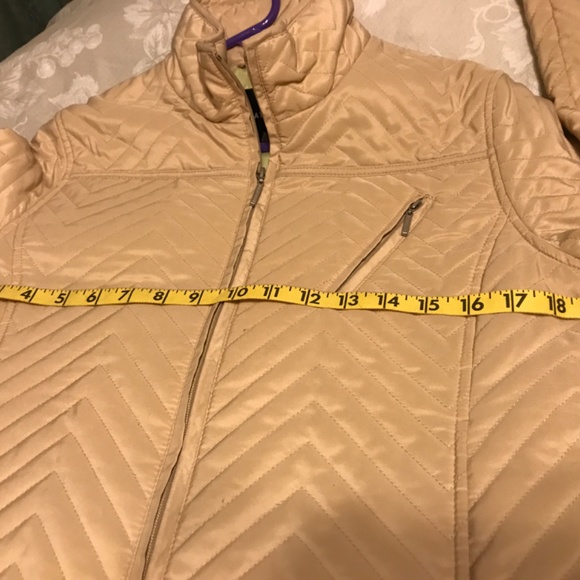 🍁WEATHERPROOF BRAND JACKET, VERSATILE FOR SPRING AND FALL🍂 - BEIGE, SIZE SMALL - Picture 7 of 9